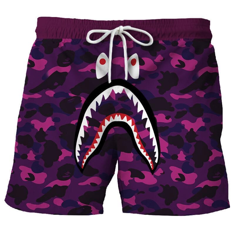 Shark Camo Unisex Pants Sport Pants Casual Shorts Beach Shorts Swimming Pants2
