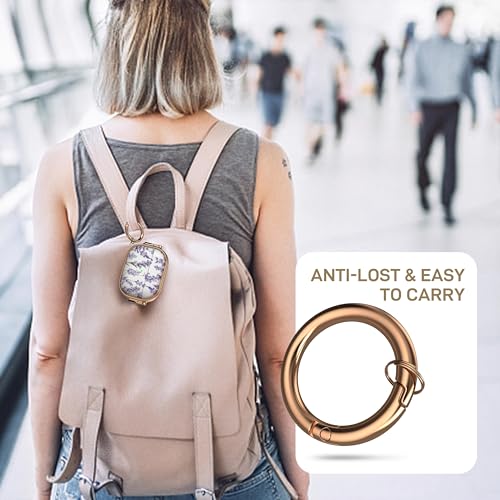 Image of Maxjoy for AirPods Pro 2nd /1st Generation Case with Lock, Clear AirPods Pro 2 Case Lock Protective Hard AirPod Pro Cover for Women with Keychain for Airpod Pro (2023 /2022 /2019), Flower