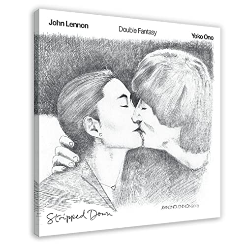 John Lennon – Impression sur toile pour décoration de salon ou de chambre à coucher – 50 x 50 cm - Les Beatles, Paul McCartney, John Lennon, RIngo Starr, George Harrison John Lennon - Impression sur toile pour décoration de salon ou de chambre à coucher - 50 x 50 cm