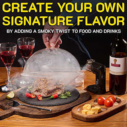 Smoking Gun Wood Smoke Infuser - Extended Kit, 14 Pcs, Smoker Machine With Accessories And Wood Chips - Cold Smoke For Food And Drinks - Gift For Man #TOP6