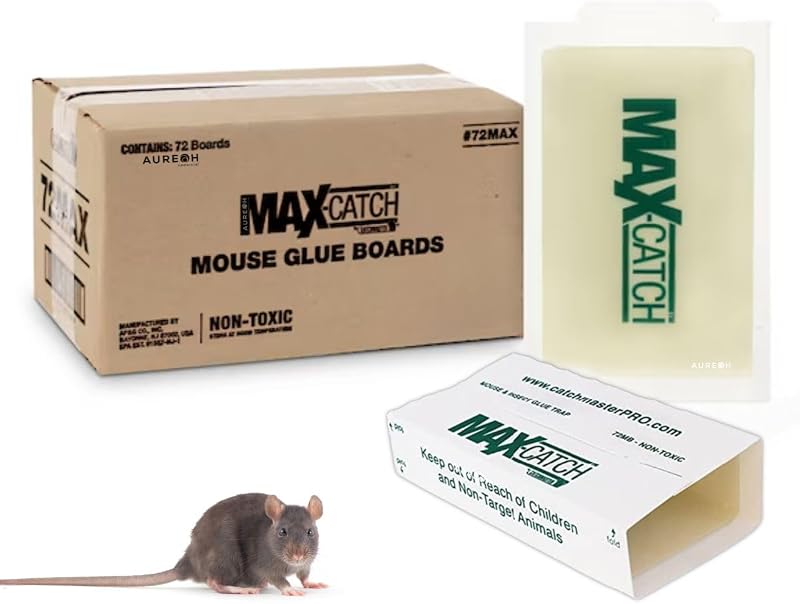 72MB Glueboards QTY 12 Glueboards 602534 by Catchmaster