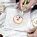 Kasmoire Cookie Decorating Turntable, Sugar Cake Cookie Decorating Supplies Kit-with Anti-Slip Silicone Mat,Turns Smoothly Easy Control and Convenient,5.7 x 5.7inch,Thicker,Acrylic,Square