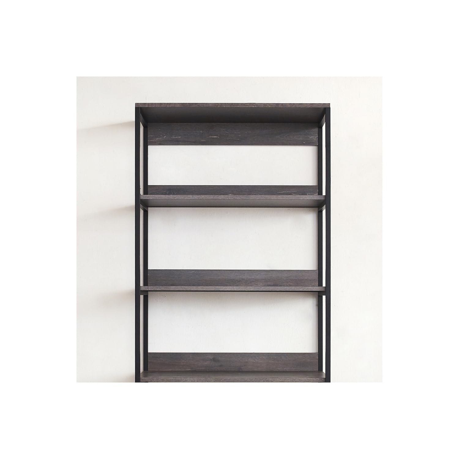 Klair Living Monica Wood and Metal Walk-in Closet with 5 Shelves in Rustic Gray