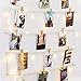 HAYATA [Remote & Timer 40 LED Wooden Photo Clip Light String Lights - 23ft Fairy Battery Operated Hanging Picture Frame Lighting for Party Wedding Dorm Bedroom Birthday Christmas Decorations