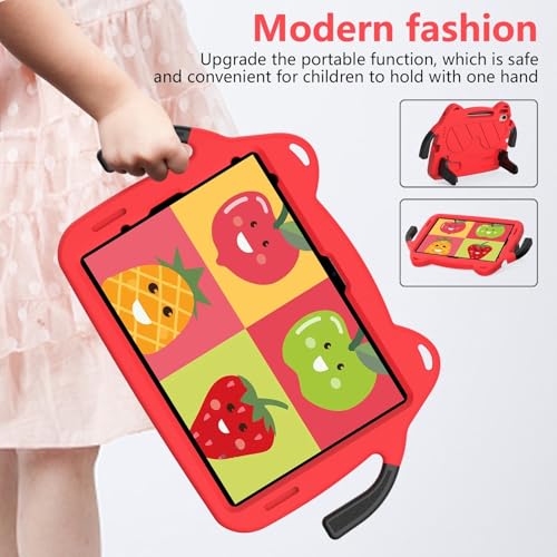 Coque iPad 11e génération 2025 antichoc en mousse EVA légère couleur rouge - 2