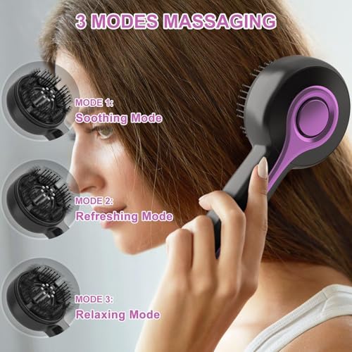 Peigne de massage diffuseur d'huile et outil de grattage de tête humide
