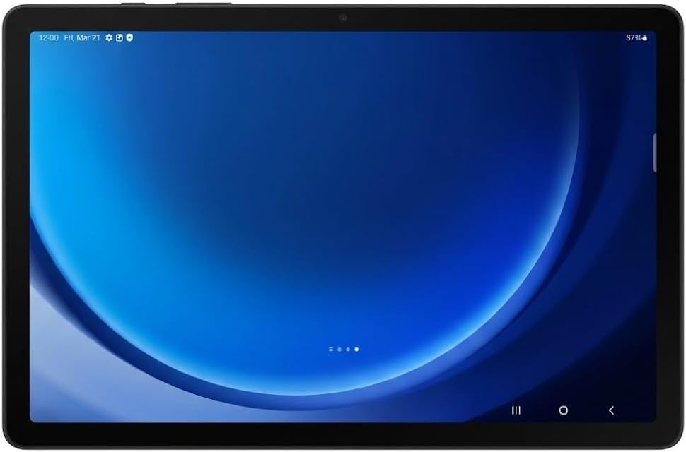 Samsung 2024 Galaxy Tab A9+ 11” 128GB 5G | Android 13 WiFi Touchscreen International | Big Screen, Quad Speakers, Slim | Tablet Bundle - Hard Back Trifold Stand Case + 64GB SD Card (Grey) | MdTec