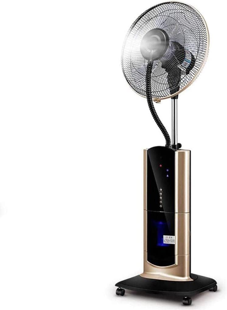 Pedestal Tower Fan Misting Fan with Oscillating Cooling Mist Switchable Humidifier LED Display Remote Control for Home Office and Restaurant Mobile Atomization Fan 8