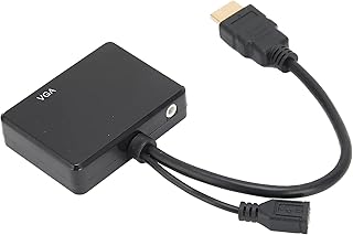 Converter, High-Definition Multimedia Interface to High Definition Multimedia Interface-VGA Converter Stable Output Accuracy Process Converter (Black)