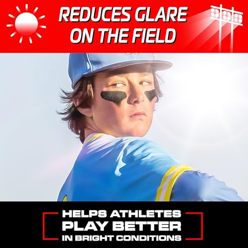image for GoSports Anti Glare Eye Black Sports Stick for Football, Baseball, Sof