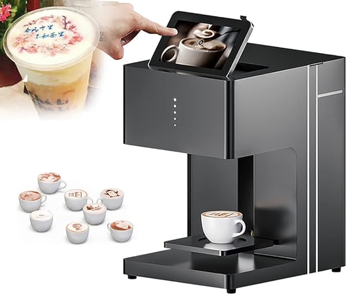 Máquina Impresora De Café De Grado Alimenticio, Impresora 3D Latte Art Digital Con WIFI, Impresión En Color De Fotos, Pantalla Táctil, Fabricante De Decoración De Bricolaje, Para Postres, Galletas