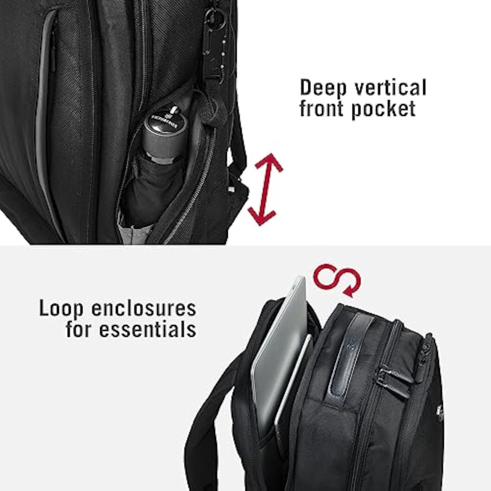 Swiss Designed Altmont Professional Essential Laptop Backpack, 24 Litres Black