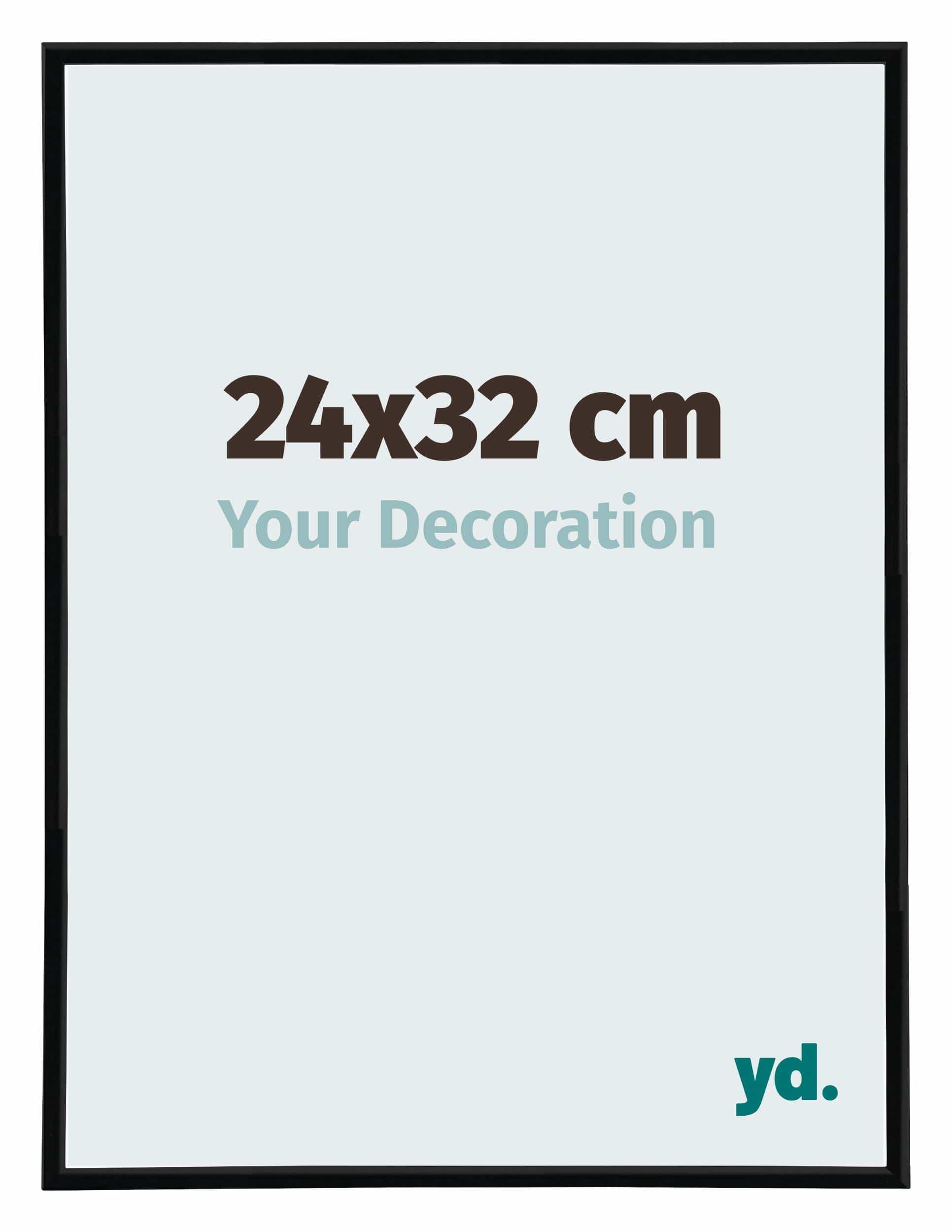 Your Decoration - Picture Frame 24x32 cm - Black High Gloss - Decorative Wall Frame in Plastic with Antireflection - Frame 24x32 - Annecy — image 1