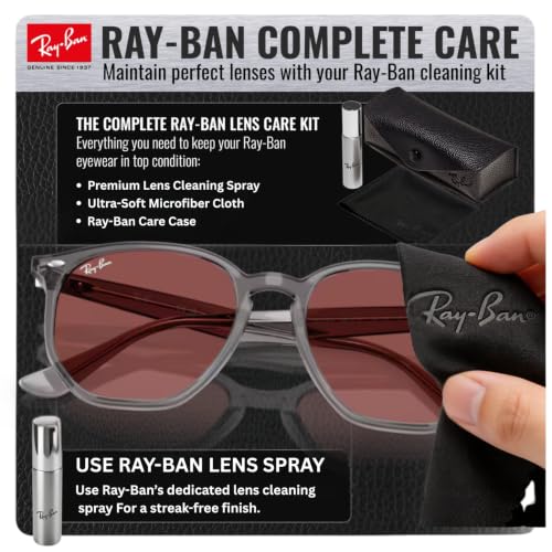 Image of Ray-Ban RB4306 Square-Round Shape Sunglasses with Official Eyewear Kit