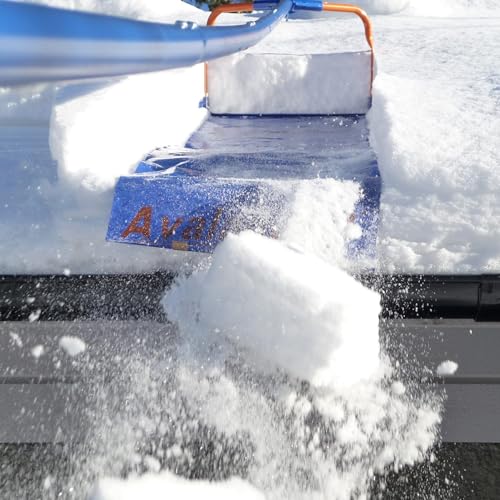 Avalanche! AVA750, Easy and Quick Snow Roof Rake for Snow Removal, Heavy-Duty Slide, Cut and Tear Resistant, Built-in Wheels Prevent Damage, Made in The USA, AVA750