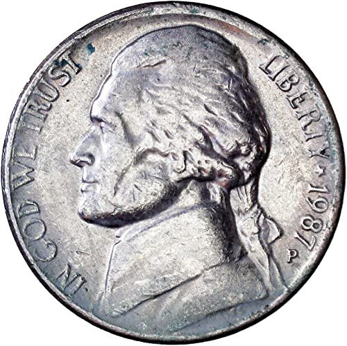 1987 P Jefferson Nickel 5C Very Fine