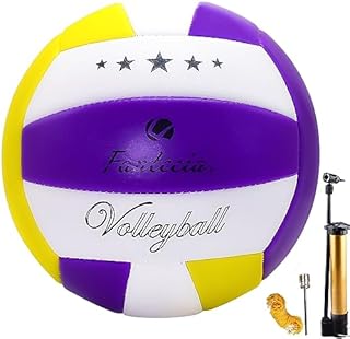 Fantecia Volleyball for Indoor Outdoor, Soft Touch Volleyball for Beach/Pool/Training, Official Size 5 Volleyball Ball