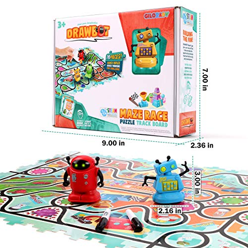Remoking Magic Inductive Robot Toys，Creative Track Puzzle Race Game，Learning And Educational Toys For Boys & Girls 3 Years And Up，Party And Birthday Gifts #TOP6