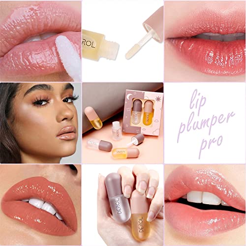 Lip Plumper Lip Oil Derol Plump Lip Mask Lip Filler Lips Lip Care Essence Lip Plumper Lip Mask Plump Skin Moisturizing Reduce Fine #TOP2