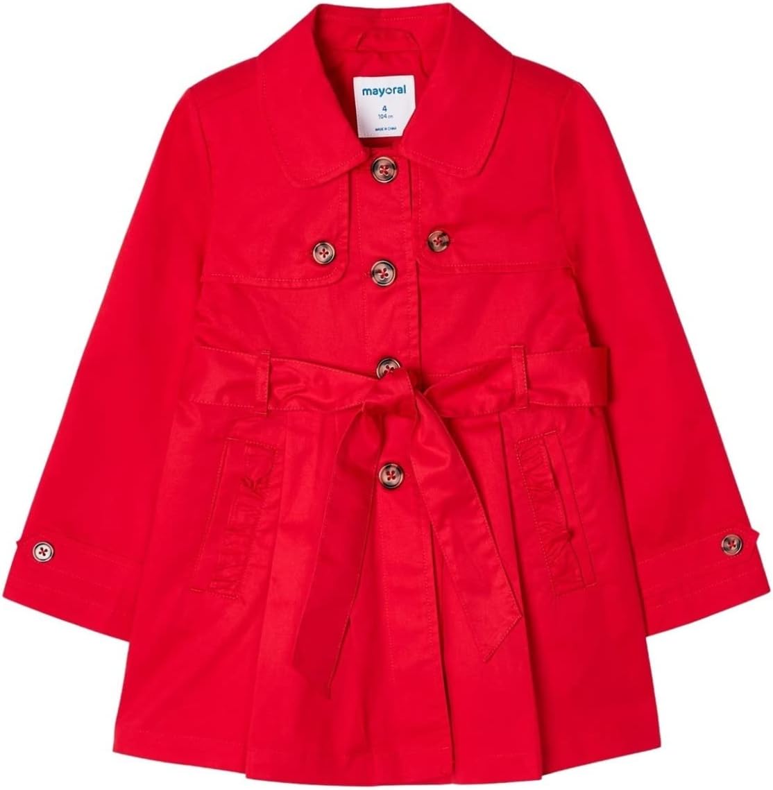 Mayoral Trench coat for Girls Red