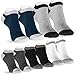 Produktbild cosey - kurze premium Sneaker-Socken - 5er-Set - Design blau/grau/schwarz