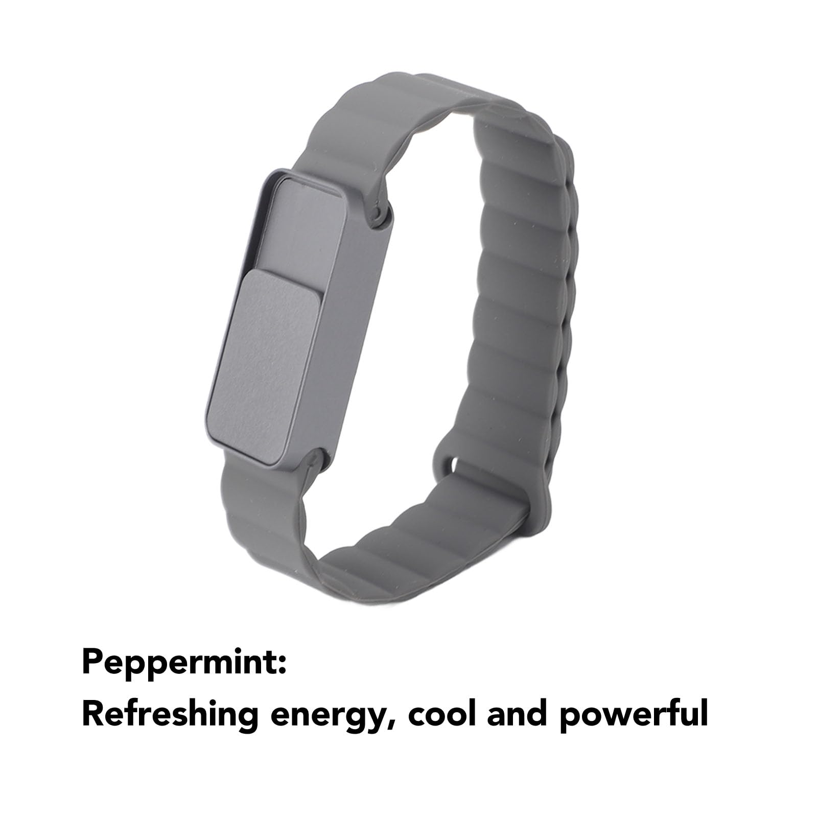 Yosoo Health Gear Bracciale Olio Essenziale, Braccialetto Diffusore di Olio Essenziale in Lega di Alluminio con Cinturino Magnetico in Silicone 3 Cuscinetti di Ricarica Braccialetto Lavabile (#1)