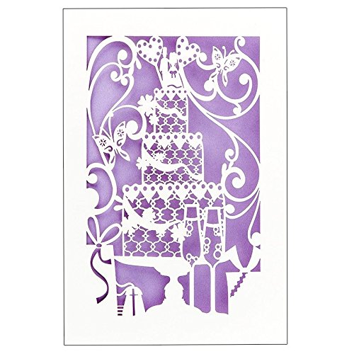 Carte De Mariage - 12 Cm X 18 Cm - Avec Insert Coloré Et