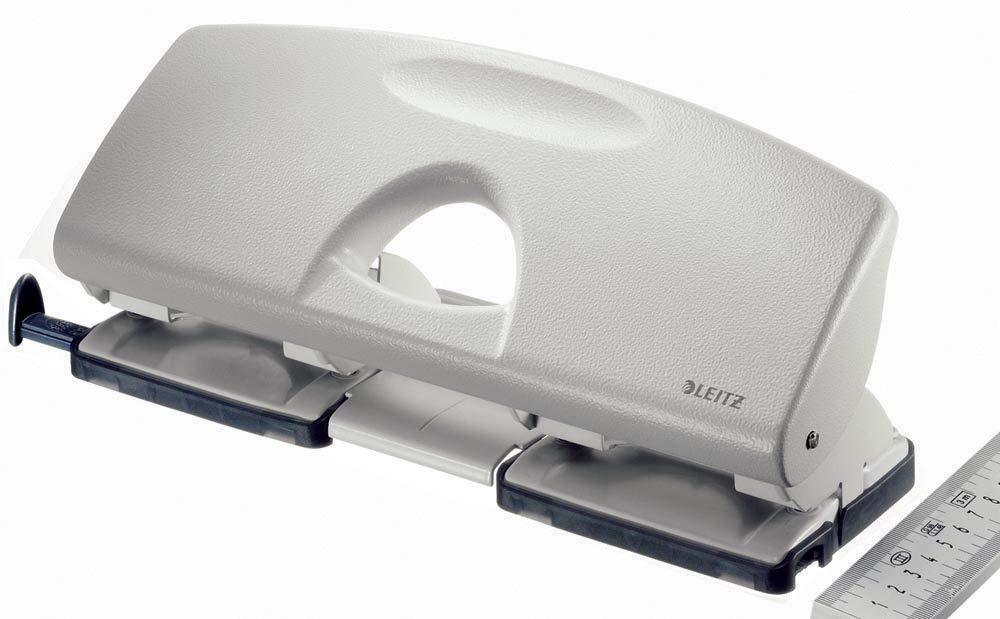 Perforator Leitz 5022, 4 fori, 16 fogli, grigio, 12 pezzi