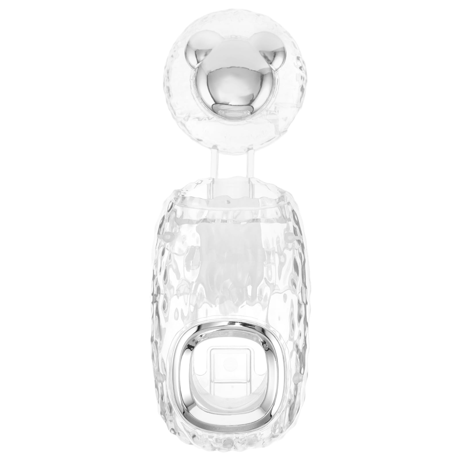 Gogogmee Transparent Automatic Toothpaste Dispenser Wall-Mounted Toothpaste Squeezer with Cup Toothpaste Holder for Bathroom