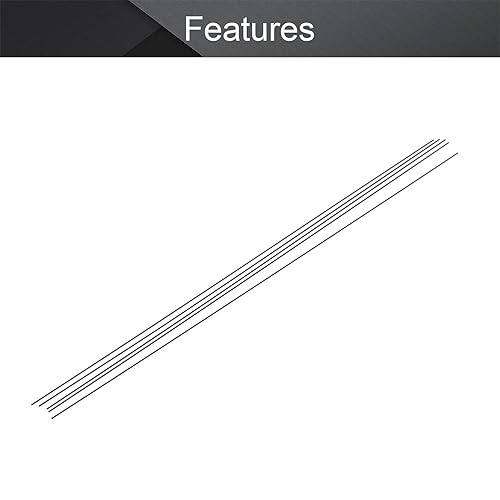 Miniatura 3 de Fielect Varilla de fibra de carbono de 0.039 in para avión RC Mate Pole Longitud 15.748 in 15.7 pulgadas 5pcs