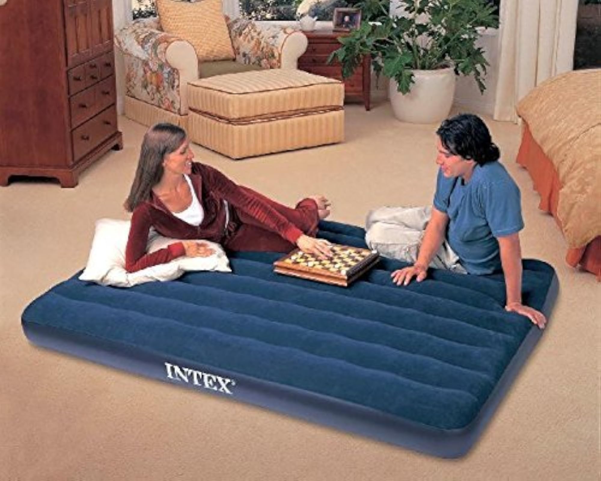 Classic Downy Queen Size Inflatable Air Bed, Comfortable