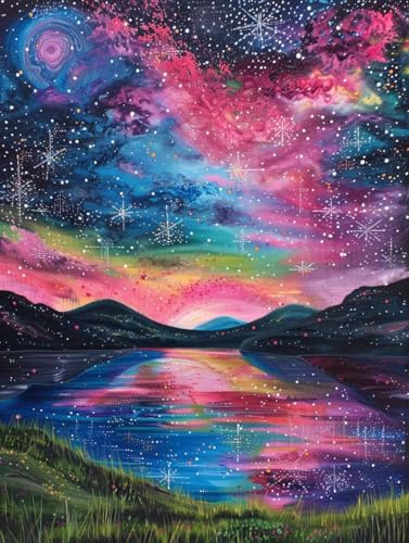 Kit peinture diamant DIY ciel étoilé géant pour se détendre