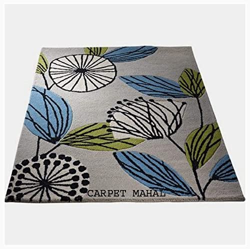 Image of Carpet Mahal Export Quality Handmade Tuffted Pure Woollen Carpet for Living Room Bedroom Size 8 x 11 feet (240X330 Cm) Color-Multi