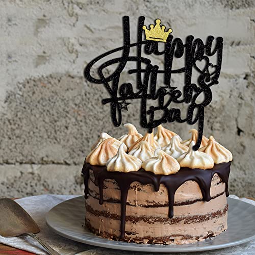 Wrackkiar Happy Father's Day Cake Topper- Best Dad Ever Dads Day Cake Topper-Happy Birthday Dad Cake Topper-Father's Day Party Cake Decorations (2) #TOP4