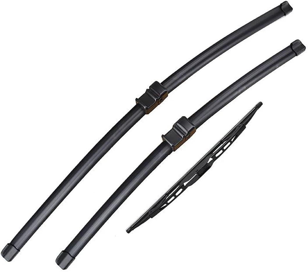 DdaiXQ Wiper Blade Set for Ford C-Max MK1 2003 2004 2005 2006 2007-2010, front and rear windscreen wipers-Wiper Blades, Replacement Car Windscreen Wiper Blade Bundle