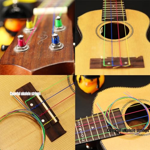 Rauyivany HQKJ8527001 Ukulele Strings, 4 Packs Colorful Nylon Ukulele Strings thumb #5