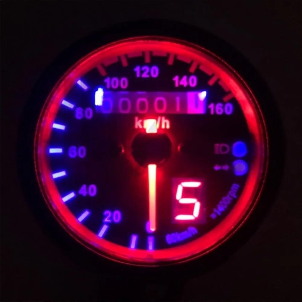 odometer compteur Compteur de moto, odomètre, jauge, Instrument indicateur LED, pièces, accessoires modifiés