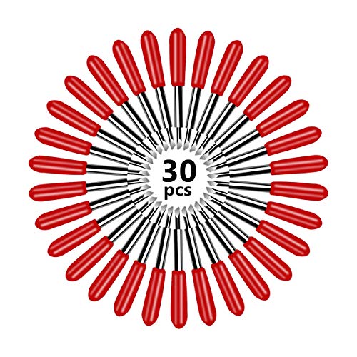 Image of 30 Pack Replacement Blades for Cricut Explore Air 2 Cricut Vinyl Cutting Blade 45 Degree Cutting Plotter Blades for Cricut Blades for Cricut Maker Expression Vinyl Cutter Machines Deep Cut Blade (Red