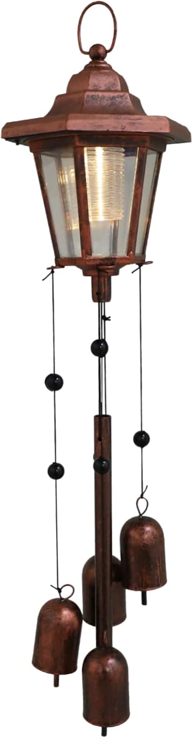 GANAZONO Solar Garden Decorations Wind Chime Solar Lamp Outdoor Lighting for Garden