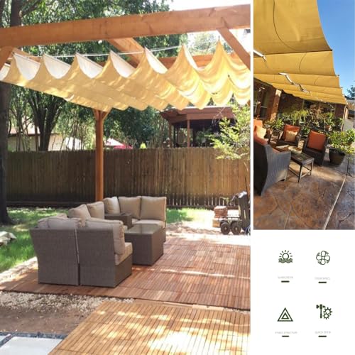 Toldo retráctil para pérgola que elimina el calor solar 7