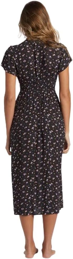 Billabong Womens Morning Sky V-Neck Midi Dress