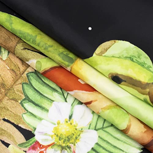 Meunear Mushroom Strawberry Shower Curtain Funny Frog Floral Butterfly Shower Curtain Botanical Plant Flowers Moon And Stars Aesthetic Shower Curtain For Bathroom Fabric Durable 12 Hooks 72X72Inches #TOP5