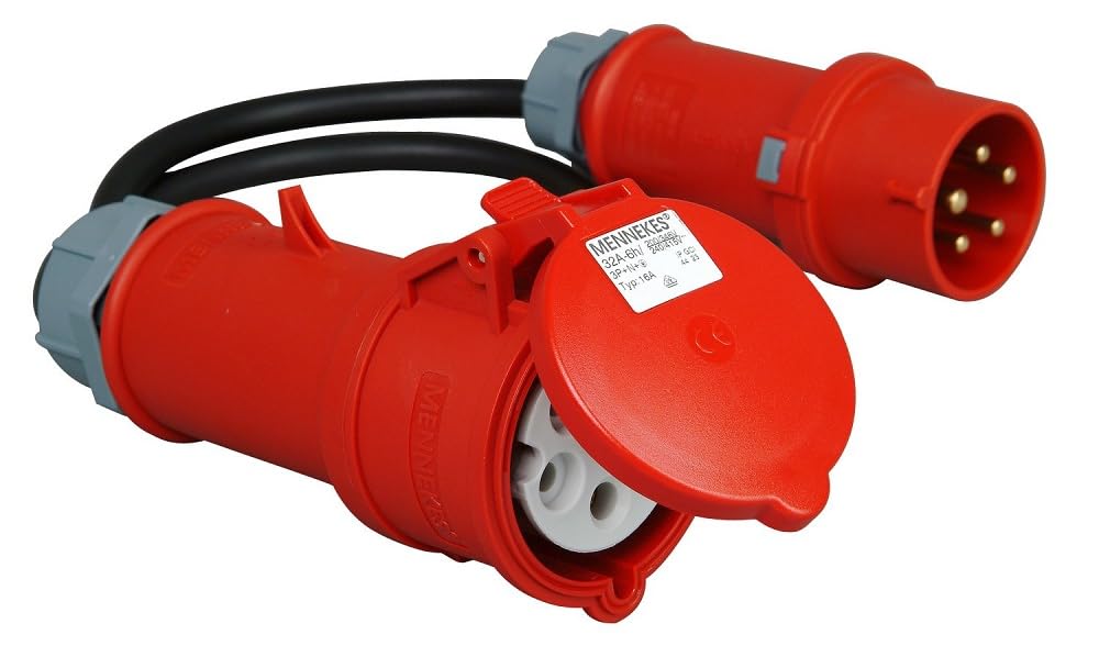 Kopp 147504007 - Cavo adattatore cee, spina cee a 5 poli da 16A, presa 32A