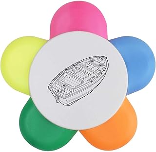 Azeeda 'Boat Line Art' Flower Shape Highlight...