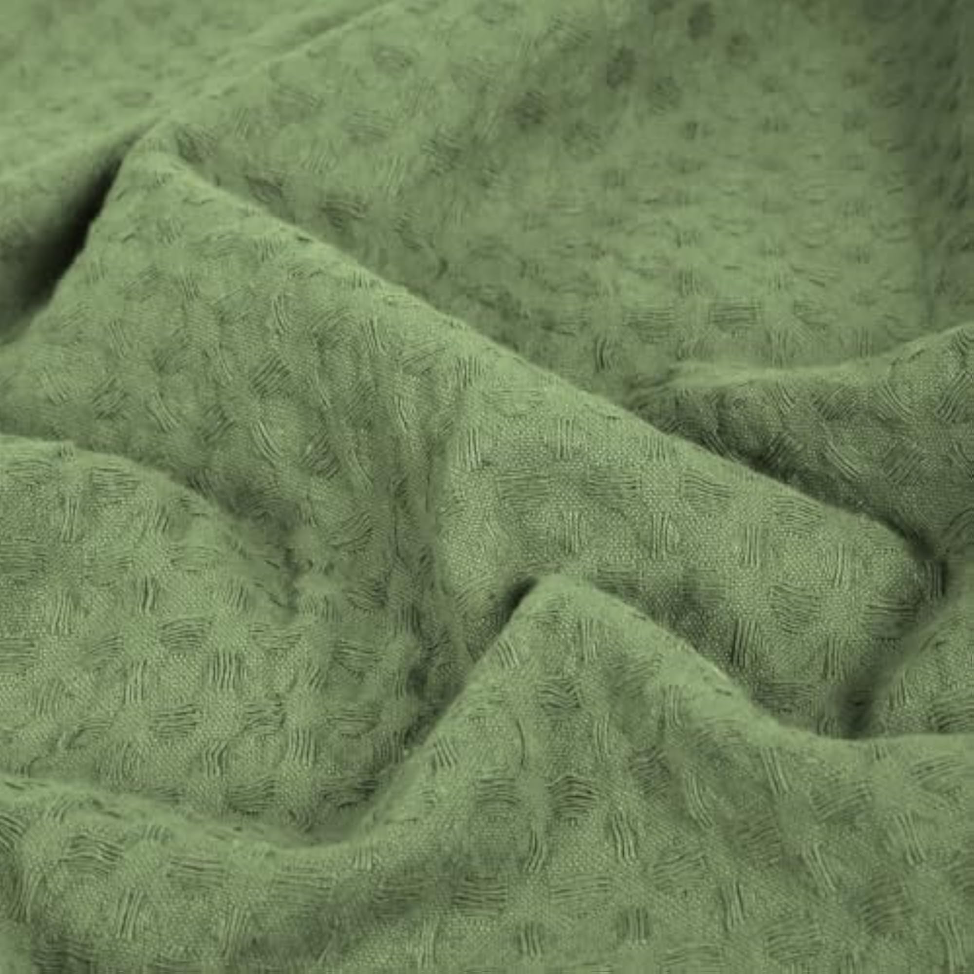 Waffle Knit Cotton Throw Blanket for Living Room