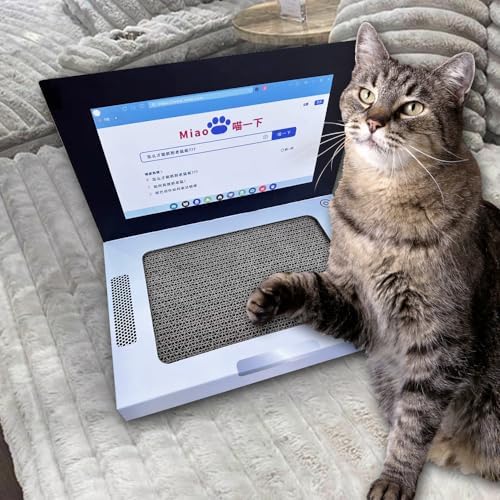 Cat Laptop Scratcher,Cat Computer,Cat Scratch Pad with