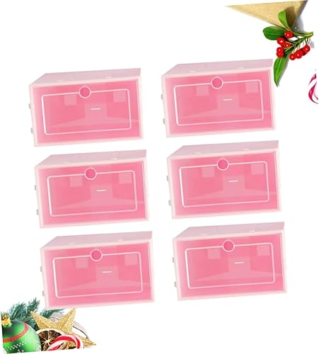 Miniatura 5 de Homoyoyo 6 contenedores de plástico para ropa, zapatero de plástico, contenedores de almacenamiento de ropa, cajones apilables, caja de zapatos