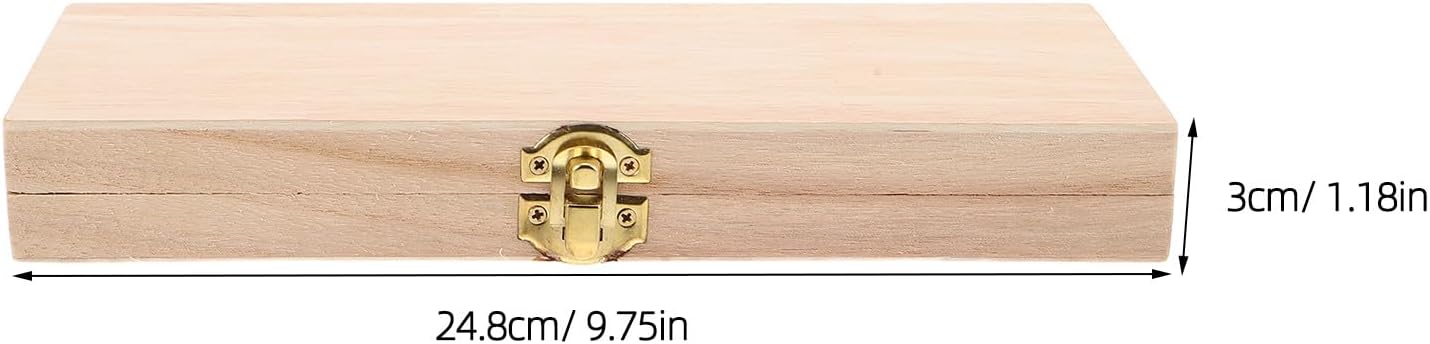 Mikinona Wooden Hydrometer Case: Foam-Padded Storage Box - Fragile Glass Instruments Protective Crate - Organizer for Winemaking Distilling Brewing Accessories Small