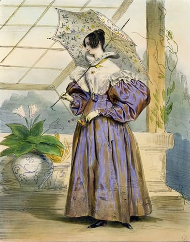 Affiche toile Trois l'après-midi d'Achille Devéria portrait impression d'affiches d'art 60x90