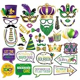 Décorations de Mardi Gras : parfaites pour votre fête de Mardi Gras, carnaval, pour prendre des photos amusantes et fantaisie.